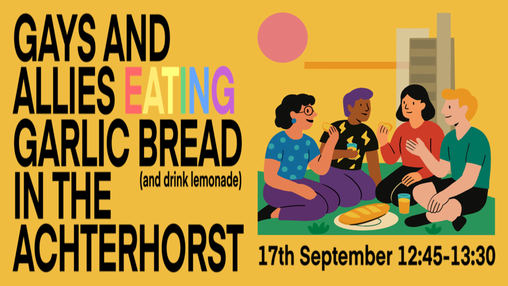 Gays and Allies Eating Garlic Bread (and Drink Lemonade) in the Achterhorst